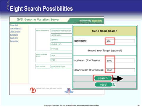 Preview of Genome Variation Server Introduction